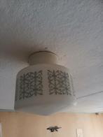 Jaren 60 plafond lamp opaline glas, Ophalen, Zo goed als nieuw, Glas
