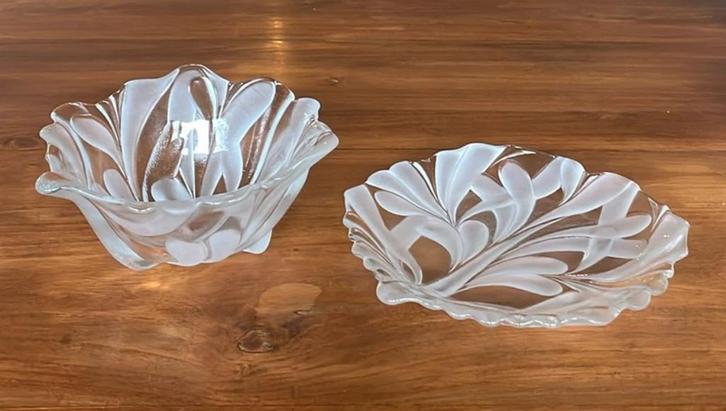 Mikasa Walther glas kristallen schalen, Antiek en Kunst, Antiek | Glas en Kristal, Ophalen of Verzenden