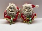 Kerstmannen twee stuks - Keramiek hoofd, Verzenden, Zo goed als nieuw