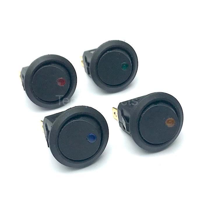 ON OFF TUIMELSCHAKELAAR MET LED KLEUR  TechProducts, Auto-onderdelen, Elektronica en Kabels, Oldtimer onderdelen, Universele onderdelen