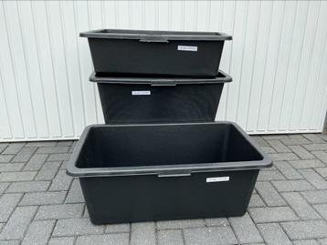 Rechthoek bak.Nieuw.Maat: 40,65,90 ltr.Manden.Nieuw:42,52ltr beschikbaar voor biedingen