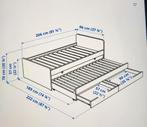 Slakt Ikea kinderbedframe met onderbed en 2 opberglades, Ophalen, 90 cm, Eenpersoons, Overige typen