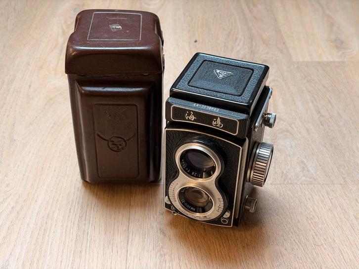 Seagull 4A TLR Camera - Inclusief Hoes, Audio, Tv en Foto, Fotocamera's Analoog, Gebruikt, Compact, Overige Merken, Ophalen of Verzenden