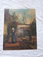 Oude schilderij van vrouw in tuin, Antiek en Kunst, Kunst | Schilderijen | Klassiek, Ophalen