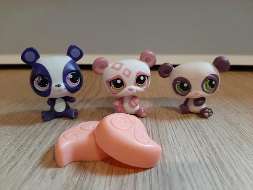 Littlest pet shop panda 3x, Verzamelen, Poppetjes en Figuurtjes, Ophalen of Verzenden