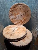 3 Stoelkussens Boomstam Print - Wasbare Hoezen, Huis en Inrichting, Woonaccessoires | Kussens, Ophalen of Verzenden, Nieuw, Bruin