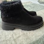 OXMOX Suede Enkel Laarzen - Maat 39, Zwart, Lage of Enkellaarzen, Ophalen of Verzenden, Zo goed als nieuw