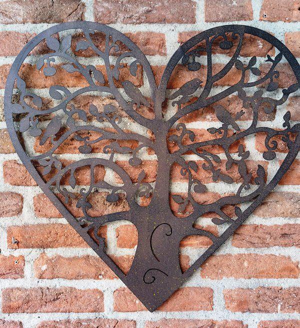 *AANBIEDING OP=OP* super mooie levensboom hartmodel 60x60cm, Huis en Inrichting, Woonaccessoires | Wanddecoraties, Nieuw, Ophalen of Verzenden