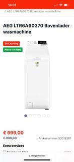 AEG bovenlader wasmachine, Ophalen of Verzenden, Zo goed als nieuw