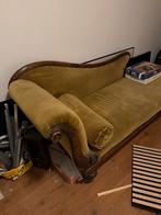 Antieke groene Chaise Longue, Huis en Inrichting, Ophalen, Gebruikt, Eenpersoons, 150 tot 200 cm