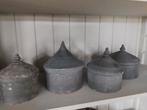4 oude tika potten, Ophalen of Verzenden
