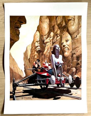 Storm Wentelwereld poster - Don Lawrence 1990 beschikbaar voor biedingen