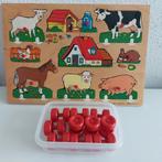 Vintage houten simplex puzzel jaren '80, Ophalen of Verzenden, Zo goed als nieuw