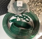 NIEUWE Groene gaasdraad met toebehoren, Ophalen, Nieuw, 20 meter of meer
