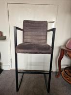 hoge stoel, Huis en Inrichting, Stoelen, Ophalen, Gebruikt, Bruin, Metaal