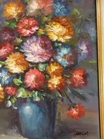 Frans Brocante Stilleven Olieverf Schilderij, Antiek en Kunst, Ophalen of Verzenden