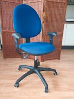 Blauw instelbare bureaustoel, Ophalen, Blauw, Zo goed als nieuw, Bureaustoel