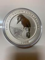 Kilo zilver 2008 Kookaburra in orginele capsule, Ophalen of Verzenden, Zilver