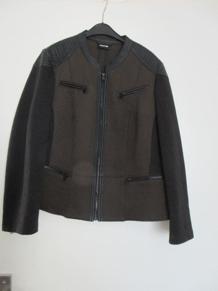 korte bruin/zwarte jas , maat 46, Taifun, Kleding | Dames, Jassen | Winter, Nieuw, Maat 46/48 (XL) of groter, Bruin, Ophalen of Verzenden