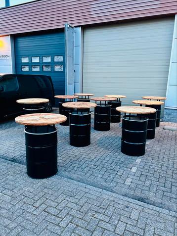 Horeca Bartafel Statafel van Olievat Oliedrum beschikbaar voor biedingen