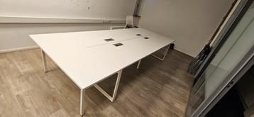 Grote Bureau Opstelling - Wit, Kabelgoot beschikbaar voor biedingen