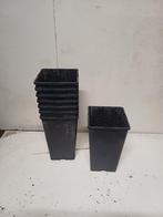 Kweekpotten 13,7x13,7x23 cm, Tuin en Terras, Bloempotten, Kunststof, Gebruikt, Rond, Ophalen of Verzenden