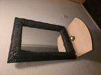 Spiegel met rieten frame , bieden, Antiek en Kunst, Ophalen