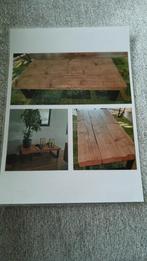 Stoere Industriële Salontafel, Ophalen, Gebruikt, 100 tot 150 cm, 50 tot 100 cm