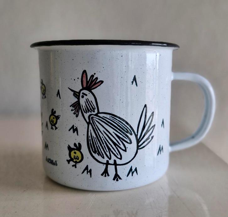 Beker Kippen en Vos, Huis en Inrichting, Keuken | Servies, Zo goed als nieuw, Kop(pen) en/of Schotel(s), Overige stijlen, Ophalen of Verzenden