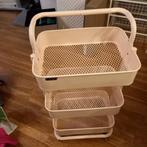 Light pink trolley with three trays, Huis en Inrichting, Ophalen, Zo goed als nieuw
