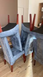 Stoelen, Huis en Inrichting, Stoelen, Ophalen, Zo goed als nieuw, Blauw, Hout