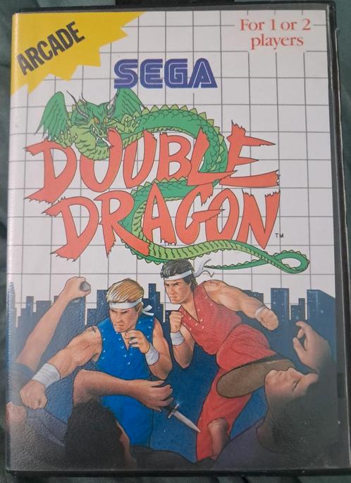 Double Dragon (1988) Sega Master System - Compleet 1988, Spelcomputers en Games, Games | Sega, Zo goed als nieuw, Master System