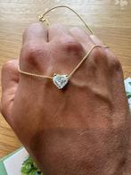 14k gouden ketting met prachtige 2.0ct diamanten hanger, Nieuw, Ophalen of Verzenden, Met edelsteen, Goud