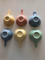 6 Vintage Pastel Soepkommen Sphinx/Boch, Ophalen of Verzenden