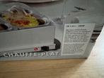 Buffetwarmer met 3 bakjes - Warmhoudplaat, Ophalen of Verzenden, Gebruikt