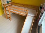 Hoogslaper met glijbaan + matras, Kinderen en Baby's, Kinderkamer | Stapelbedden en Hoogslapers, Ophalen, Gebruikt, Hoogslaper