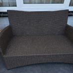 Stijlvolle wicker tweezitsbank, Tuin en Terras, Tuinsets en Loungesets, Ophalen of Verzenden, Wicker, Bank