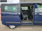Ford Transit Custom 130PK Personenvervoer incl. BPM/ex. BTW, Lederen bekleding, Stof, Euro 6, Blauw