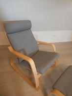 Poäng stoel met voetenbankje, Ophalen, Zo goed als nieuw, Eén