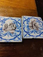 Oude tegels x2, Antiek en Kunst, Ophalen of Verzenden