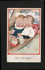 Prachtige ansichtkaart samen in de boot B17-21, Ophalen of Verzenden, Voor 1920, Gelopen