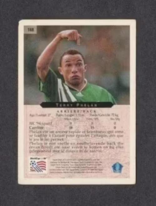 World Cup 1994 USA Terry Phelan Ireland Ierland (168)., Verzamelen, Overige Verzamelen, Zo goed als nieuw, Ophalen of Verzenden