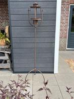 Roestige windlicht/kaarsenhouderstandaard, Tuin en Terras, Tuinwanddecoratie, Ophalen, Gebruikt