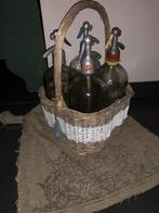 4 antieke spuitflessen zonder mandje, Antiek en Kunst, Antiek | Glas en Kristal, Ophalen