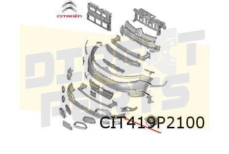 Citroën C5 Aircross voorbumper onder zwart (te spuiten) Orig, Auto-onderdelen, Carrosserie en Plaatwerk, Bumper, Citroën, Voor