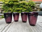 Gunther lambert art glas vaas aubergine paars, Huis en Inrichting, Overige kleuren, Ophalen of Verzenden, Minder dan 50 cm, Glas