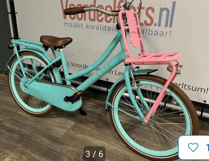 Valetta Cargo Meisjesfiets 22 inch - Zo Goed Als Nieuw!, Fietsen en Brommers, Fietsen | Meisjes, Zo goed als nieuw, 22 inch, Handrem