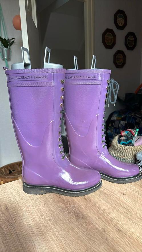 Ilse Jacobsen hoge rubber laarsen , paars maat 37, Kleding | Dames, Schoenen, Zo goed als nieuw, Hoge laarzen, Overige kleuren