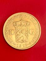 Gouden tientje 1912, Postzegels en Munten, Munten | Nederland, Verzenden, Goud, Koningin Wilhelmina, Losse munt