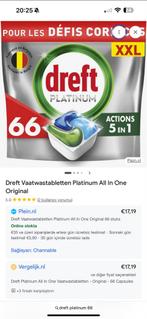 Dreft Platinum Vaatwastabletten - 66 stuks, Ophalen of Verzenden, Nieuw